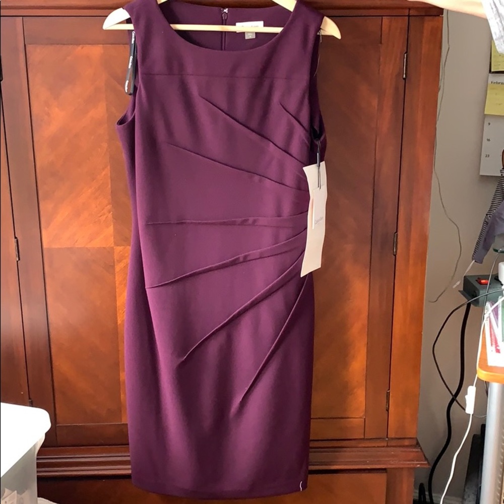 NWT Dark Purple Calvin Klein Dress